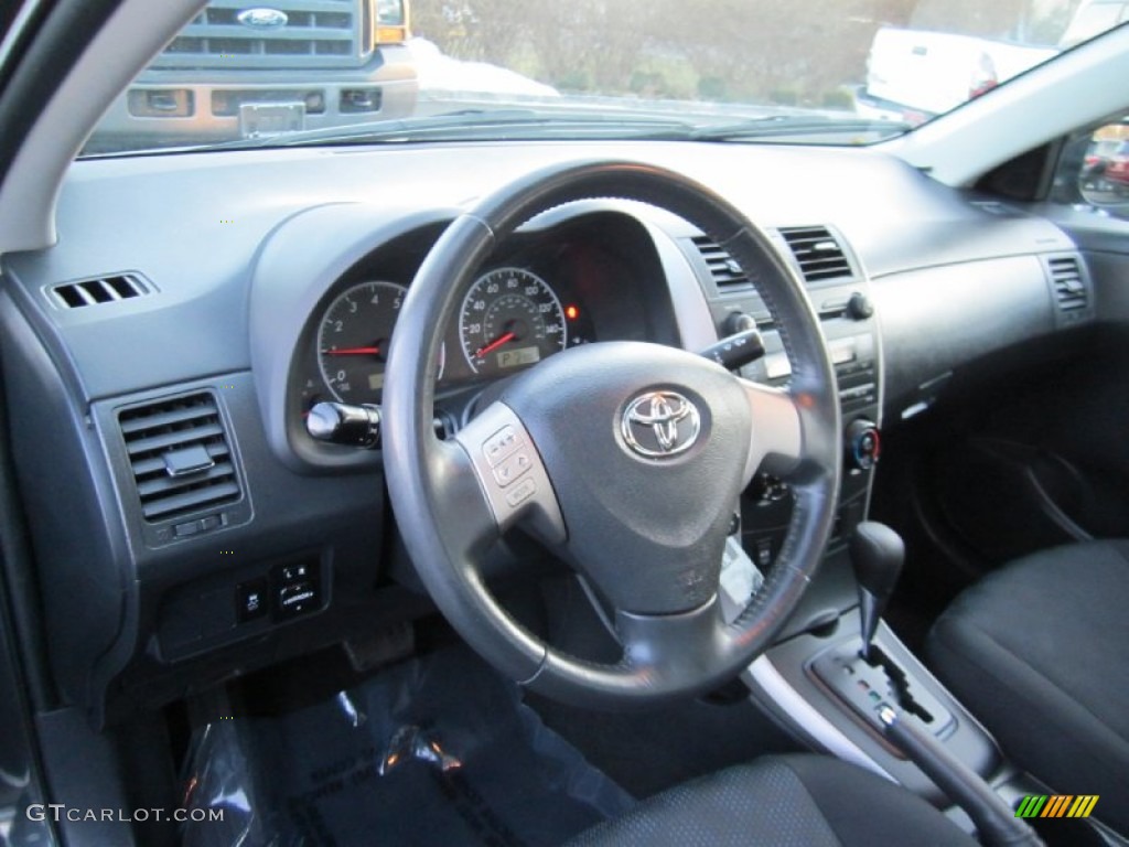 2009 Toyota Corolla S Dark Charcoal Dashboard Photo #60838590