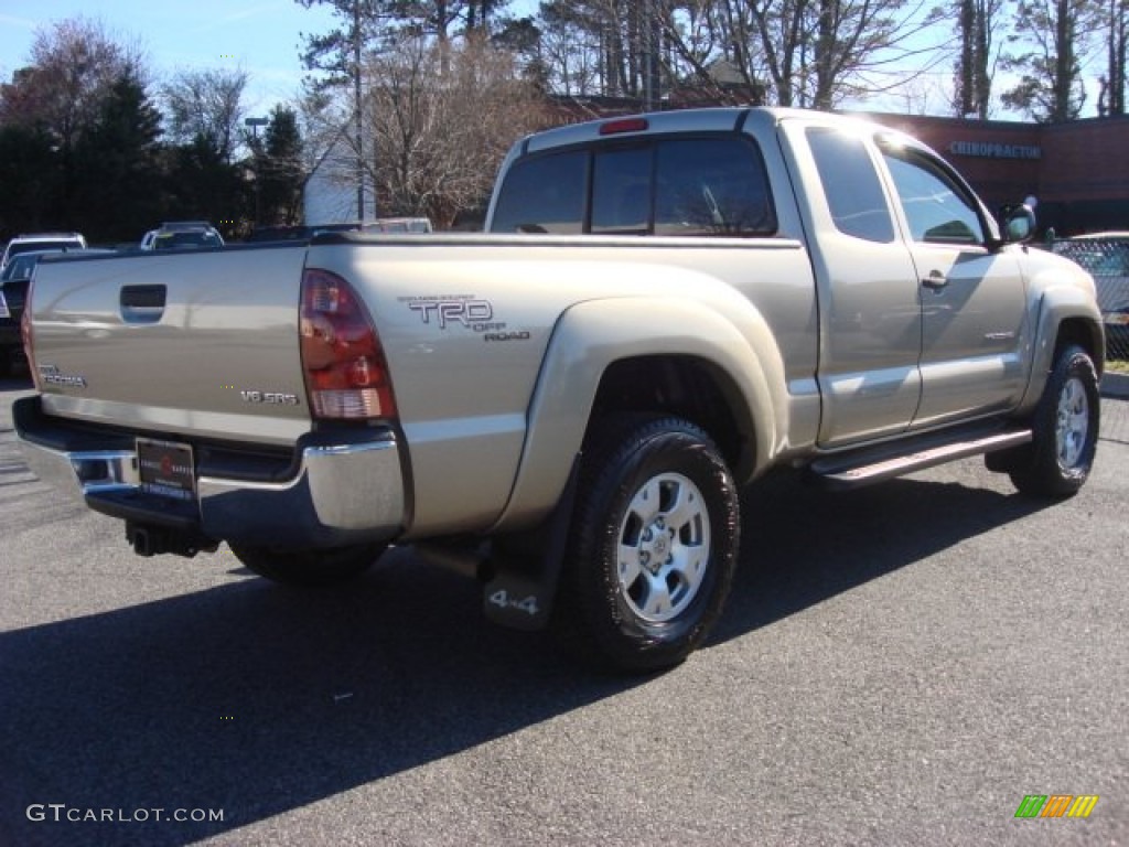 2005 Tacoma V6 TRD Access Cab 4x4 - Desert Sand Mica / Graphite Gray photo #4