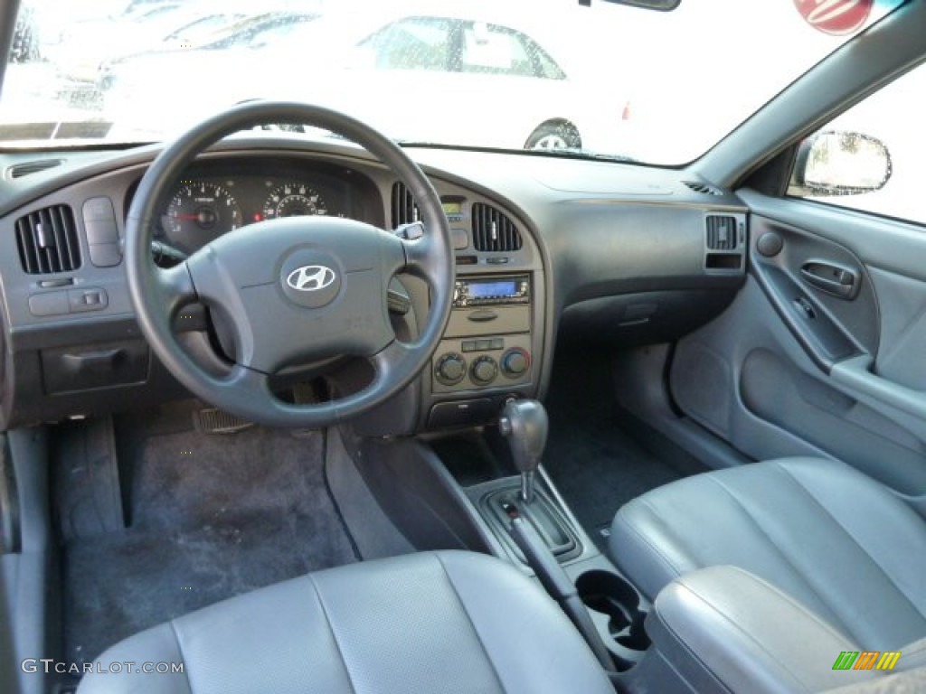 2004 Elantra GT Hatchback - Crimson Dark Red / Gray photo #12
