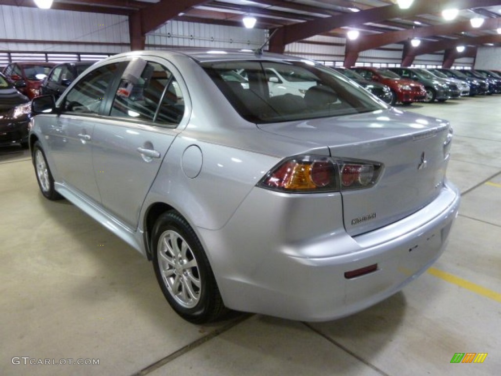 2010 Lancer ES - Apex Silver Metallic / Black photo #2