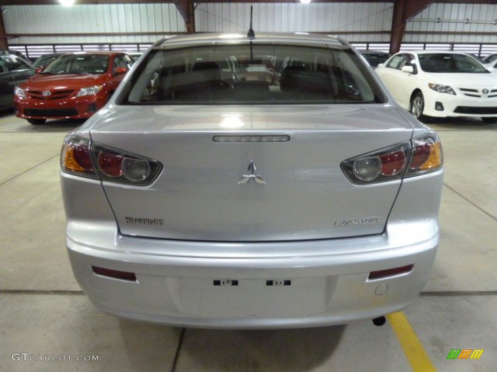 2010 Lancer ES - Apex Silver Metallic / Black photo #3