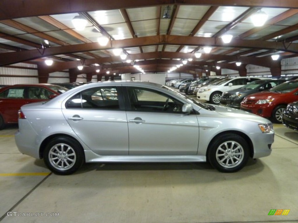 2010 Lancer ES - Apex Silver Metallic / Black photo #5
