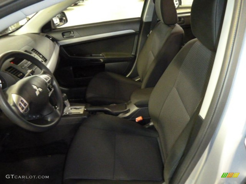 2010 Lancer ES - Apex Silver Metallic / Black photo #7