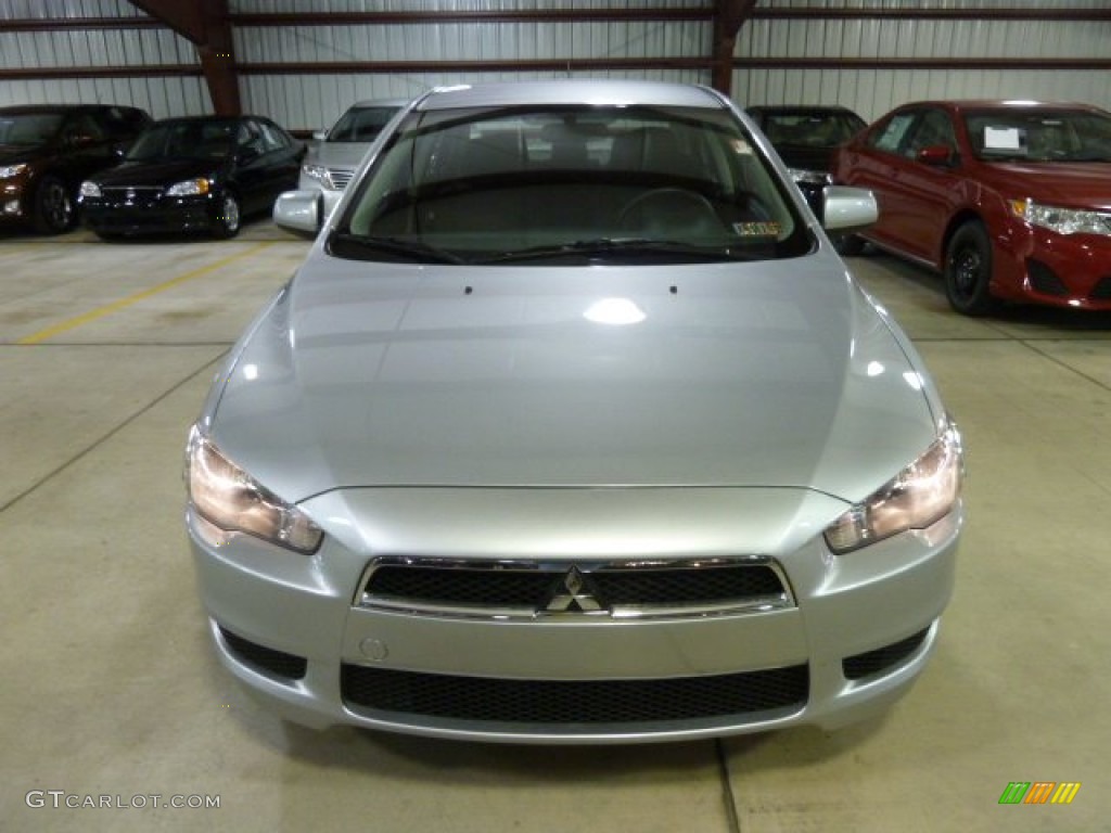 2010 Lancer ES - Apex Silver Metallic / Black photo #10