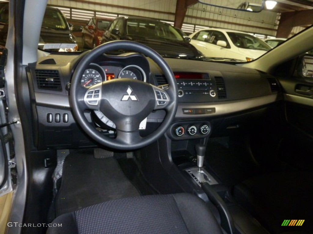 2010 Lancer ES - Apex Silver Metallic / Black photo #13