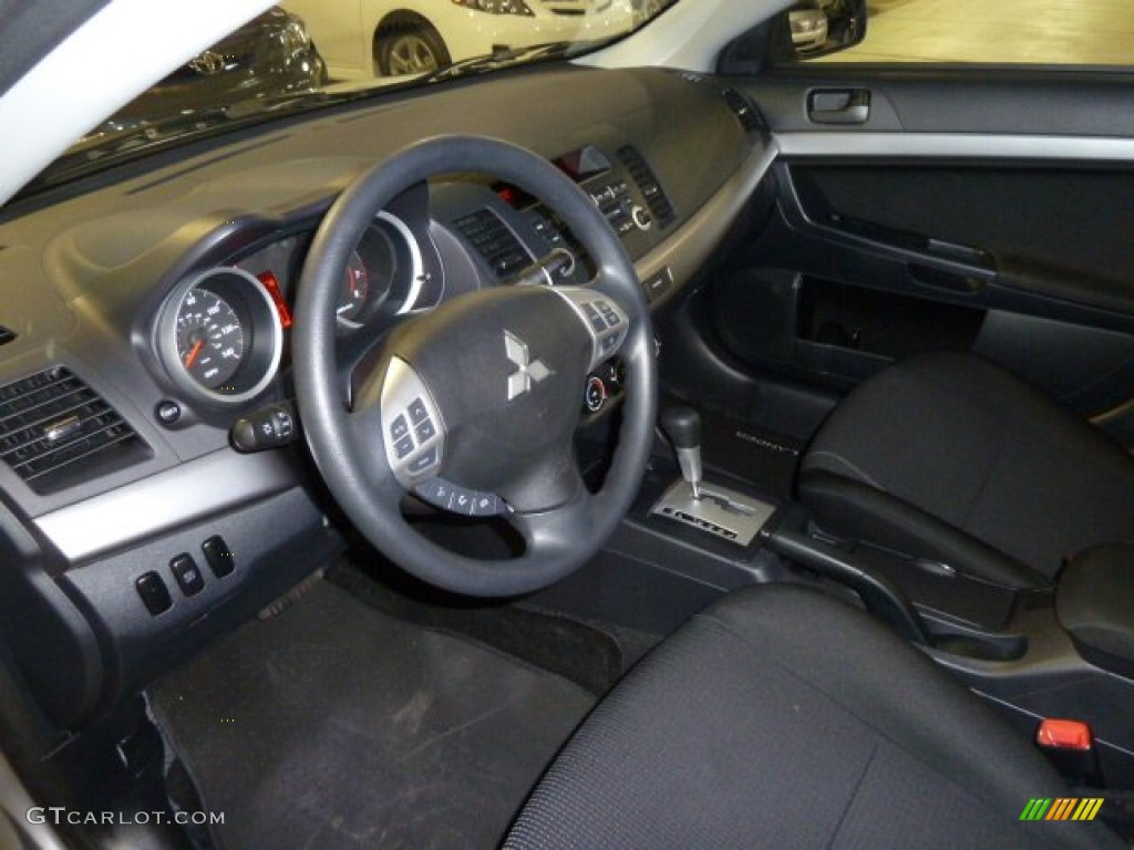 2010 Lancer ES - Apex Silver Metallic / Black photo #16