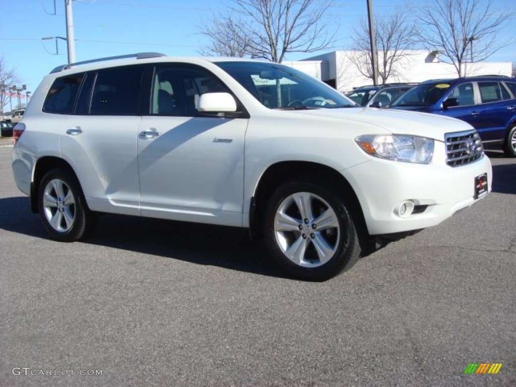 2010 Highlander Limited 4WD - Blizzard White Pearl / Ash photo #2