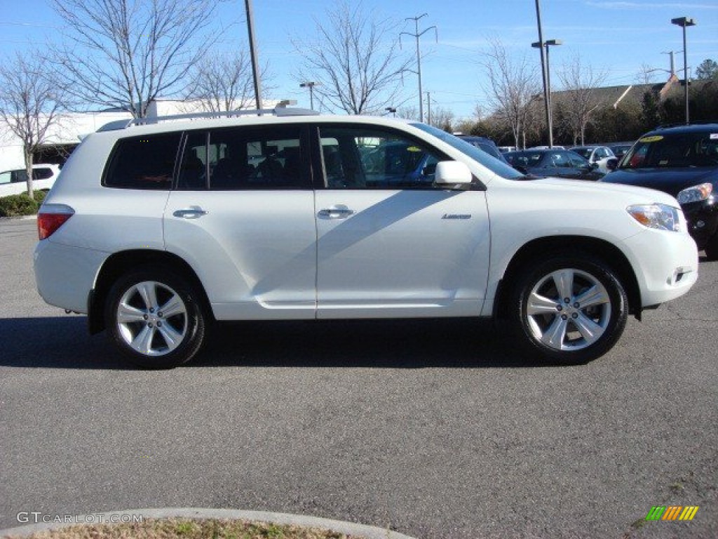 2010 Highlander Limited 4WD - Blizzard White Pearl / Ash photo #3
