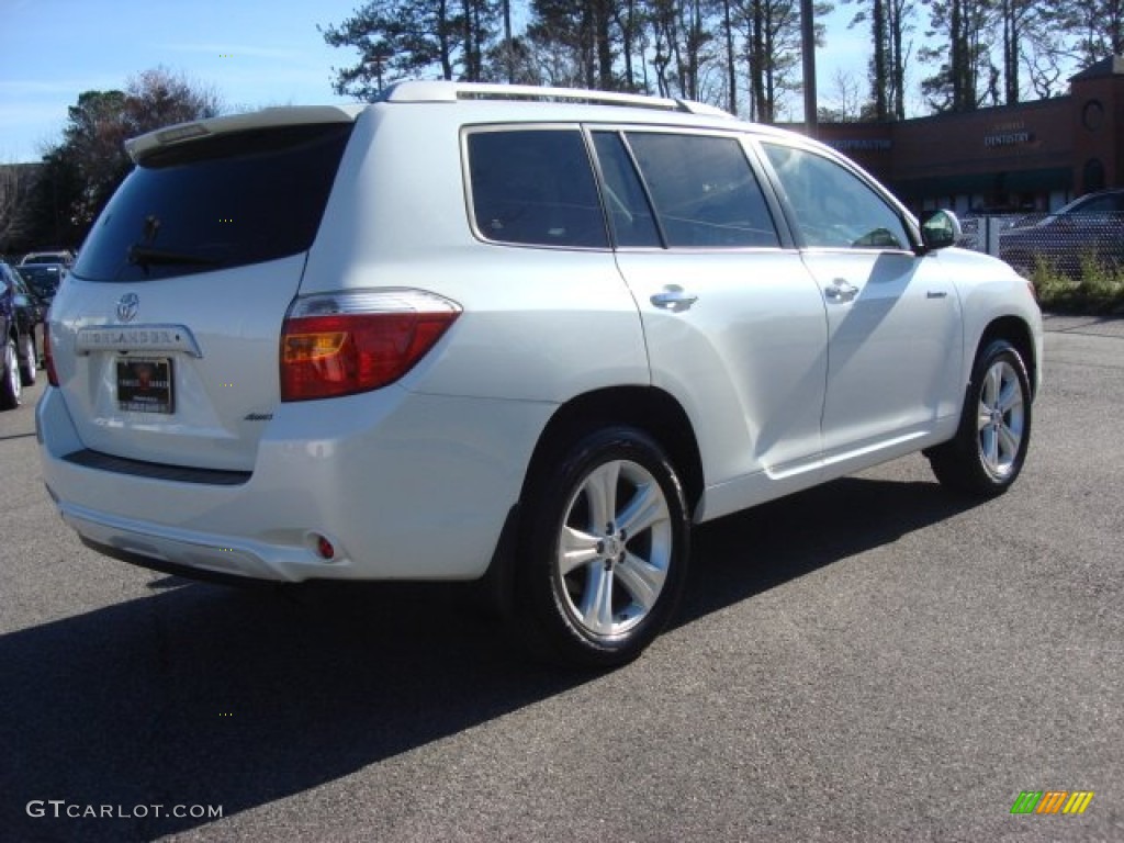 2010 Highlander Limited 4WD - Blizzard White Pearl / Ash photo #4