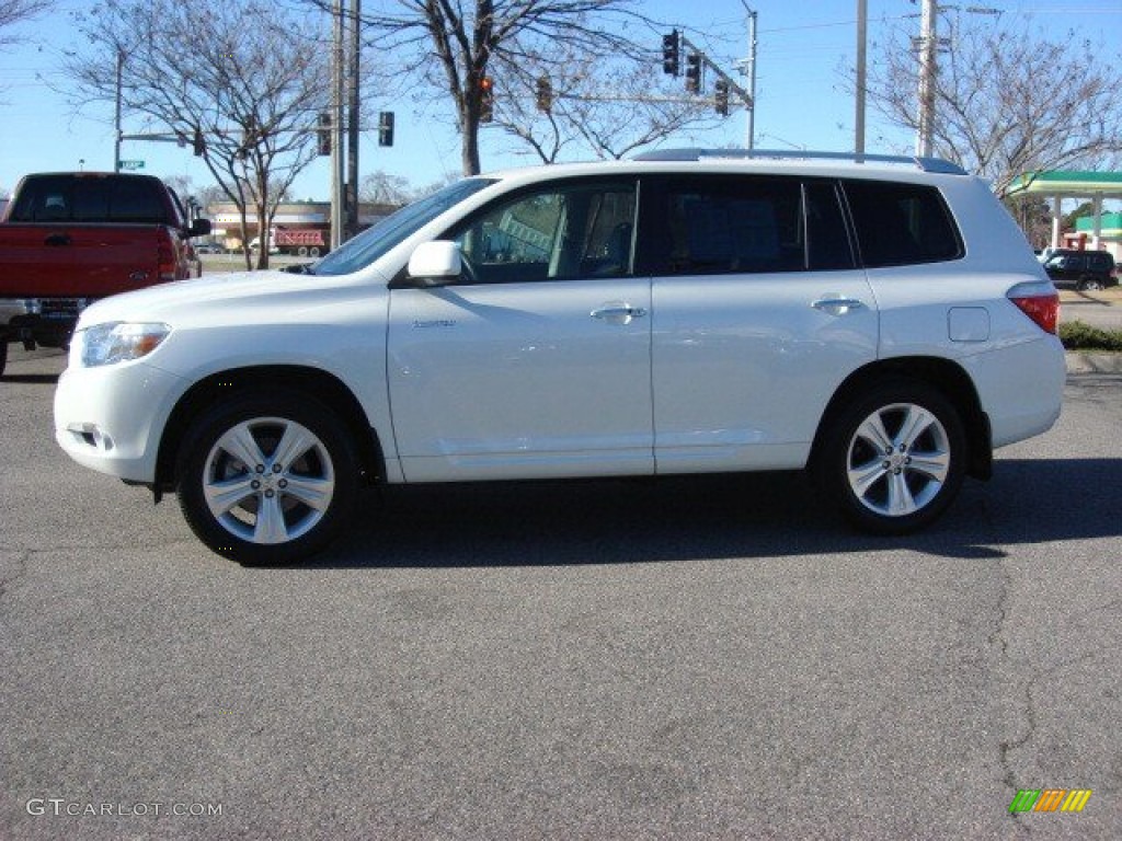 2010 Highlander Limited 4WD - Blizzard White Pearl / Ash photo #7