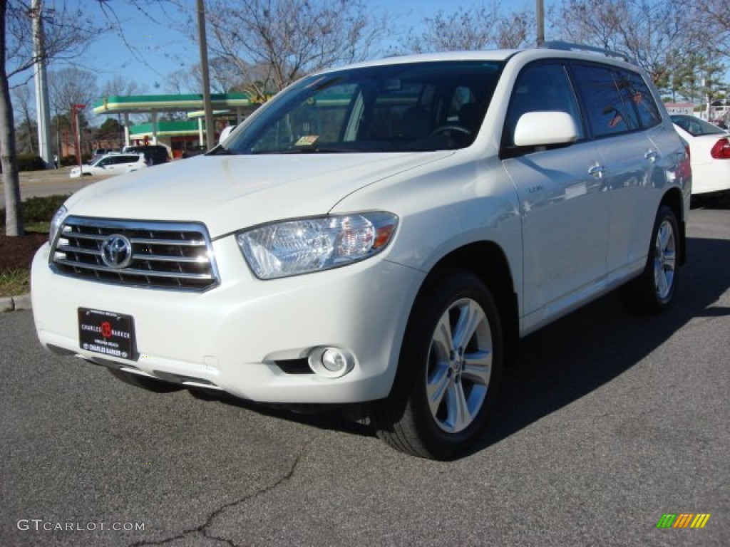 2010 Highlander Limited 4WD - Blizzard White Pearl / Ash photo #8