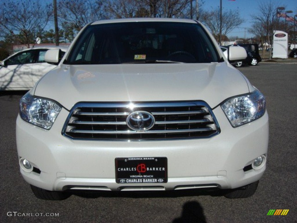 2010 Highlander Limited 4WD - Blizzard White Pearl / Ash photo #9