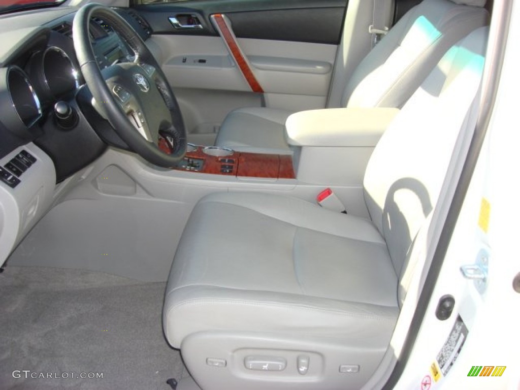2010 Highlander Limited 4WD - Blizzard White Pearl / Ash photo #10