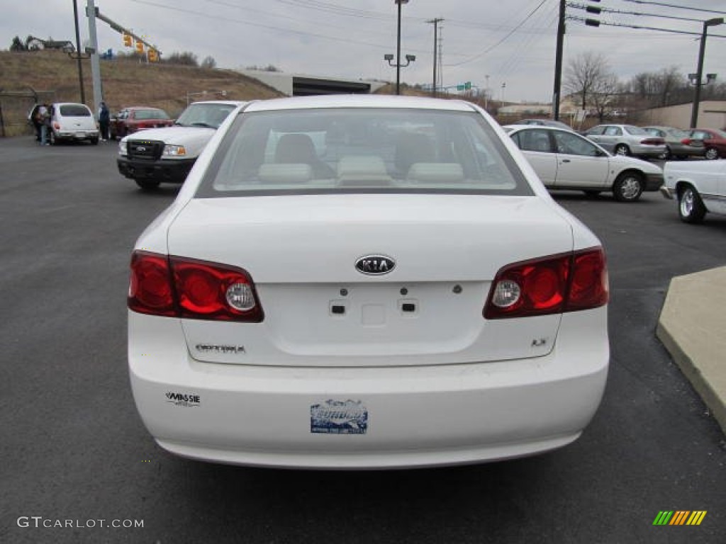 2006 Optima LX - White / Beige photo #3