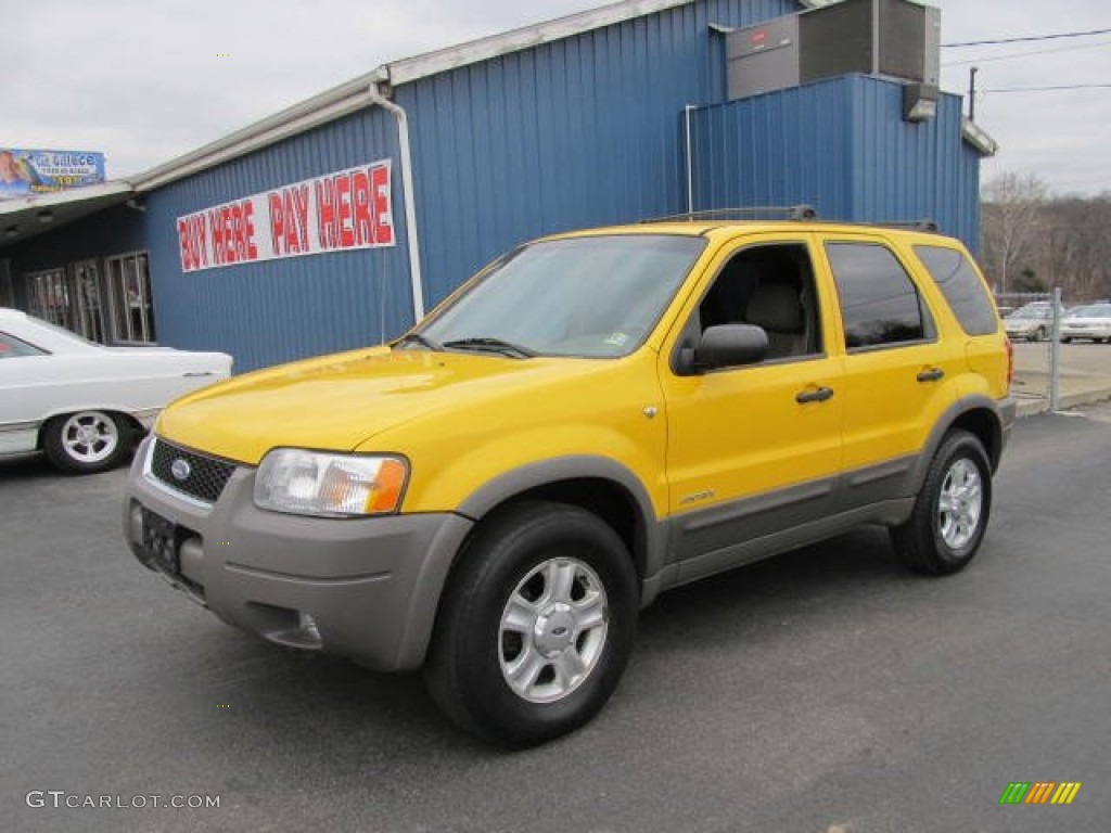 Chrome Yellow 2002 Ford Escape XLT V6 4WD Exterior Photo #60841864