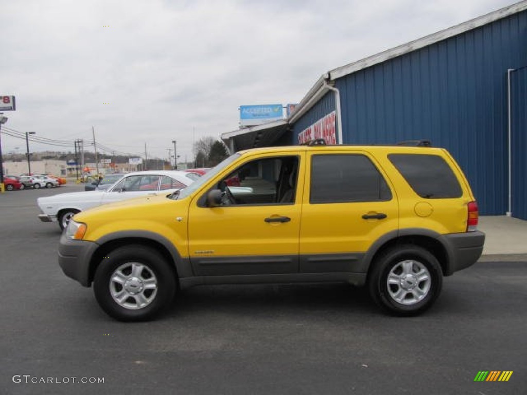 2002 Escape XLT V6 4WD - Chrome Yellow / Medium Graphite photo #2