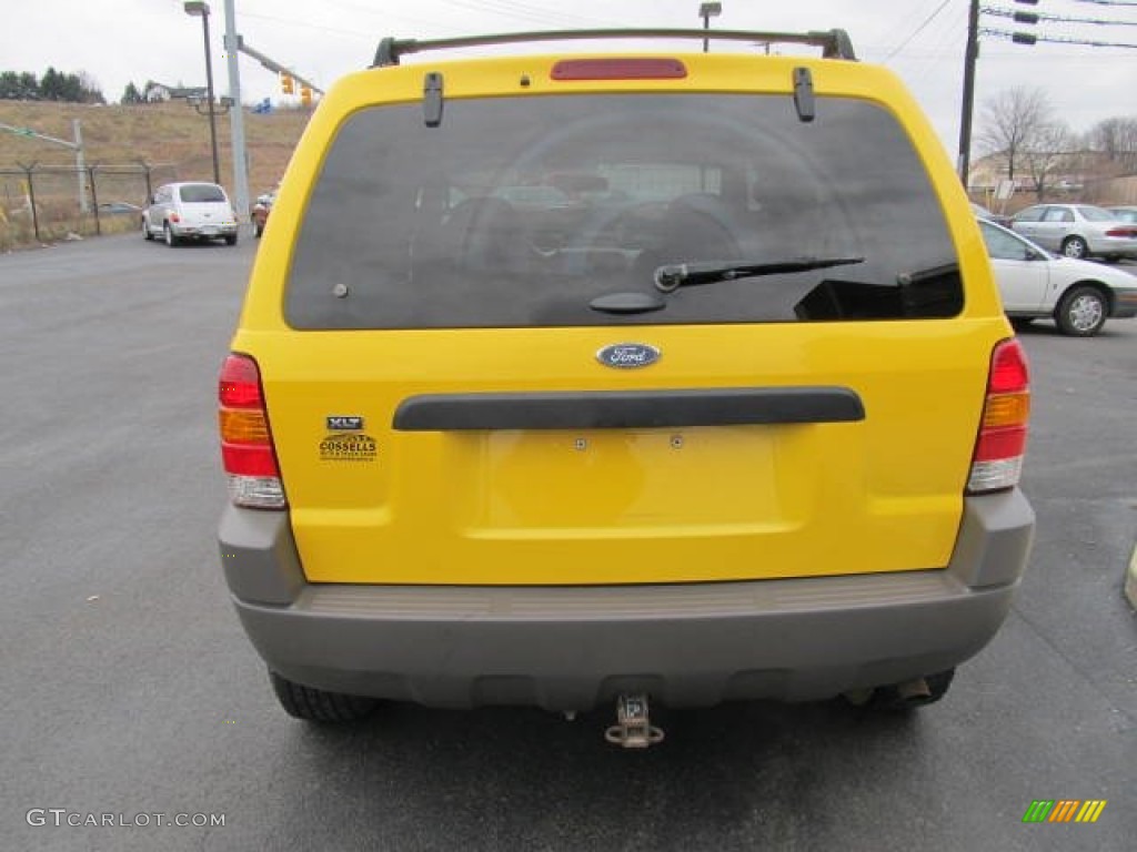 2002 Escape XLT V6 4WD - Chrome Yellow / Medium Graphite photo #3