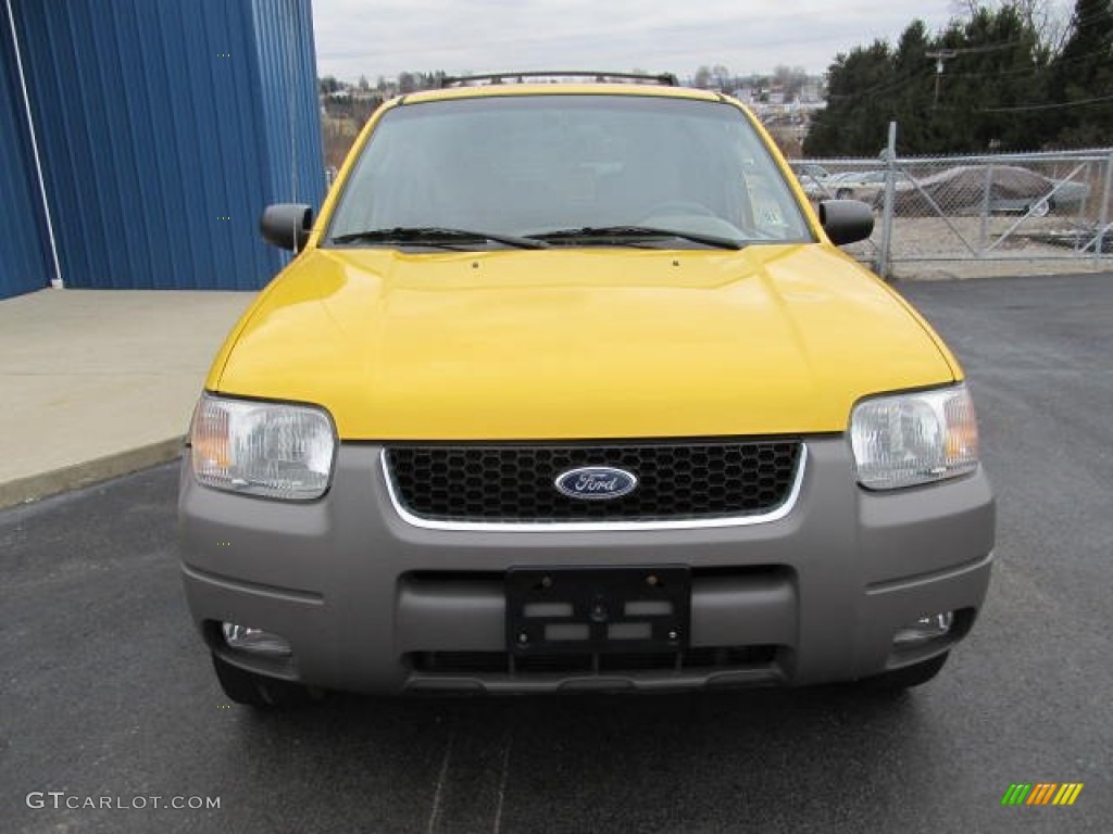 2002 Escape XLT V6 4WD - Chrome Yellow / Medium Graphite photo #6