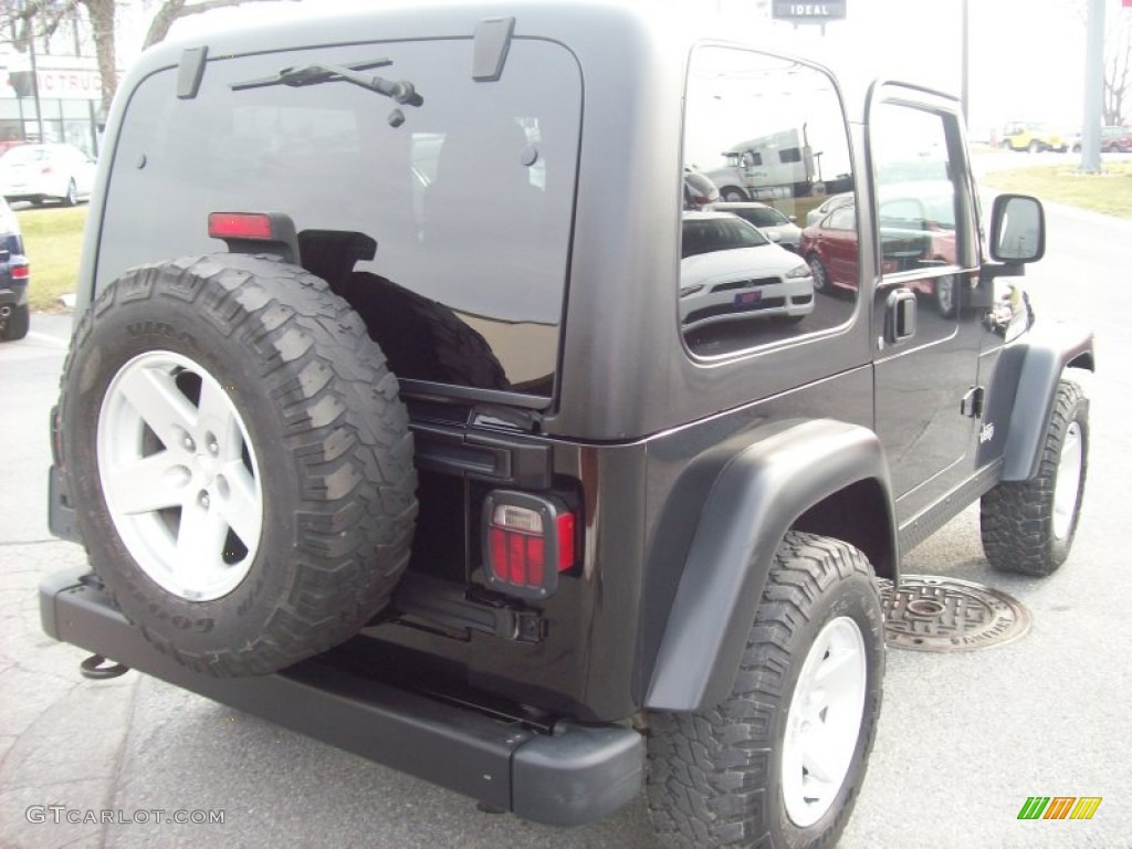 2006 Wrangler Rubicon 4x4 - Black / Dark Slate Gray photo #5