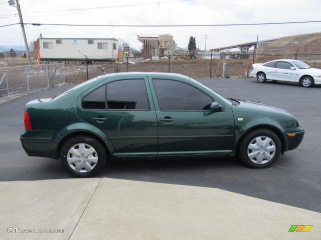 2000 Jetta GLS Sedan - Bright Green Pearl / Beige photo #3