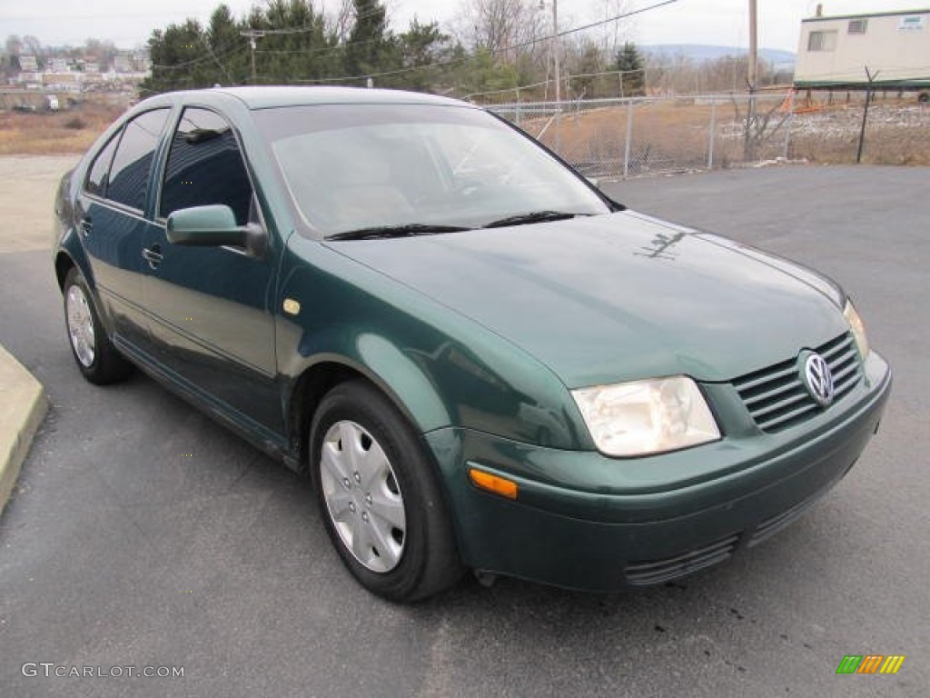 2000 Jetta GLS Sedan - Bright Green Pearl / Beige photo #4