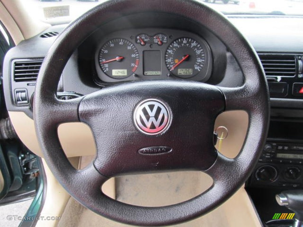 2000 Jetta GLS Sedan - Bright Green Pearl / Beige photo #11