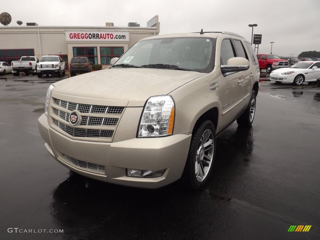 2012 Escalade Premium AWD - Gold Mist Metallic / Cashmere/Cocoa photo #1