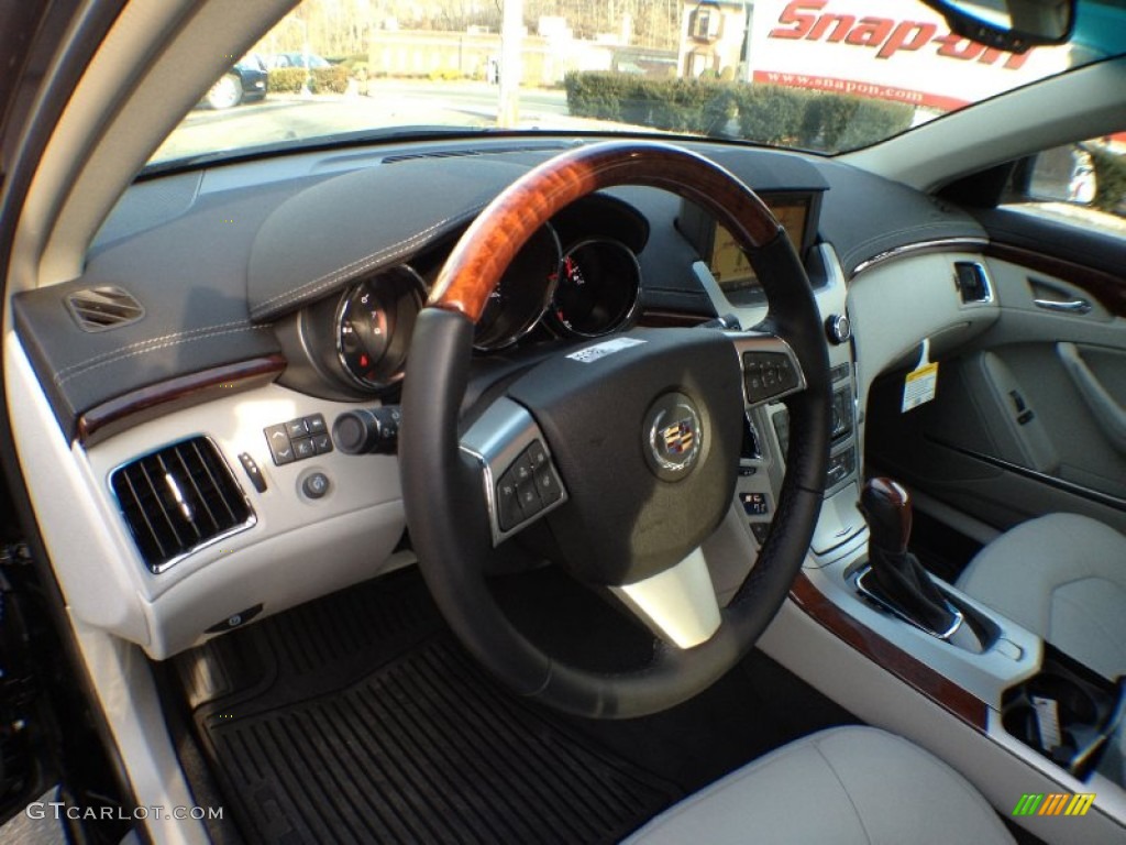 2011 Cadillac CTS 4 3.6 AWD Sport Wagon Cashmere/Cocoa Steering Wheel Photo #60842902