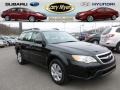 Obsidian Black Pearl 2009 Subaru Outback 2.5i Wagon