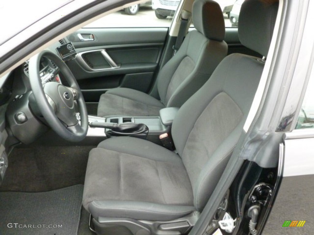 2009 Outback 2.5i Wagon - Obsidian Black Pearl / Off Black photo #16