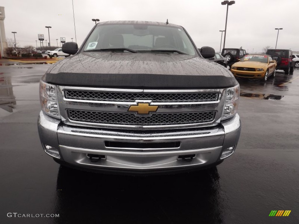 2012 Silverado 1500 LT Crew Cab 4x4 - Mocha Steel Metallic / Light Cashmere/Dark Cashmere photo #2