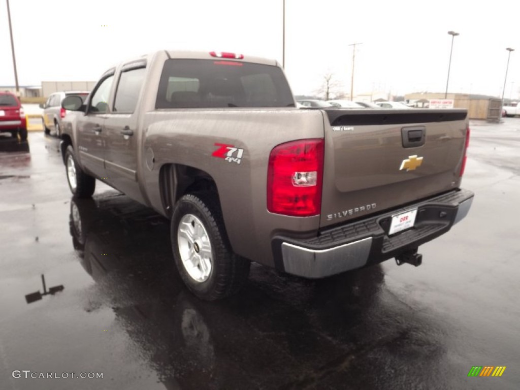 2012 Silverado 1500 LT Crew Cab 4x4 - Mocha Steel Metallic / Light Cashmere/Dark Cashmere photo #7