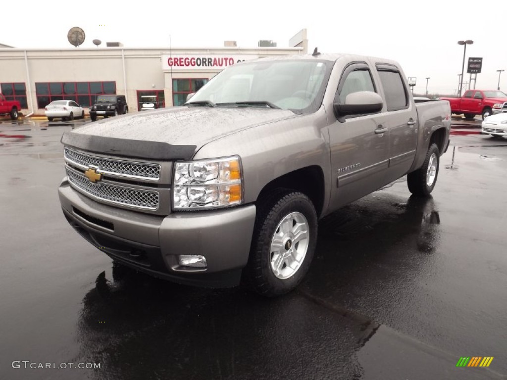 2012 Silverado 1500 LTZ Crew Cab 4x4 - Graystone Metallic / Light Titanium/Dark Titanium photo #1