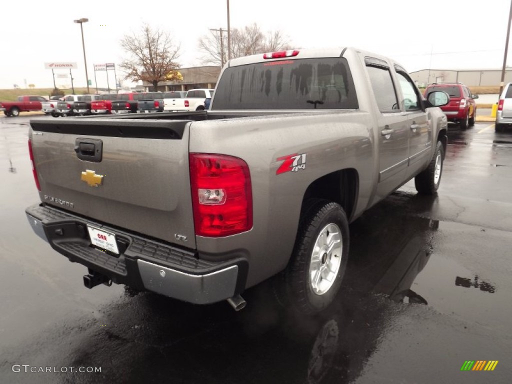 2012 Silverado 1500 LTZ Crew Cab 4x4 - Graystone Metallic / Light Titanium/Dark Titanium photo #5