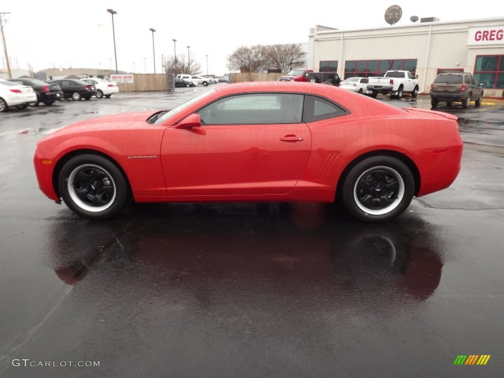 2012 Camaro LS Coupe - Victory Red / Black photo #8