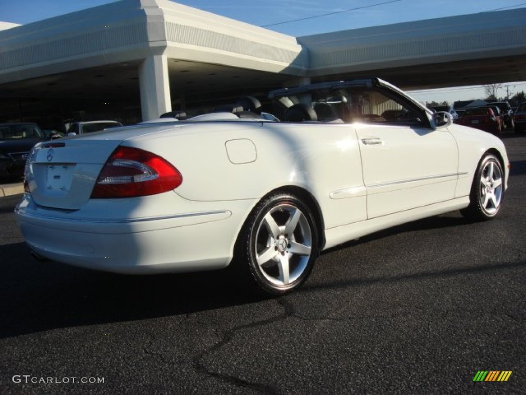 2005 CLK 320 Cabriolet - Alabaster White / Charcoal photo #3