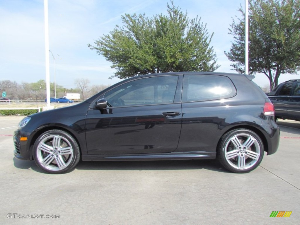 Deep Black Pearl Metallic 2012 Volkswagen Golf R 2 Door 4Motion Exterior Photo #60845679