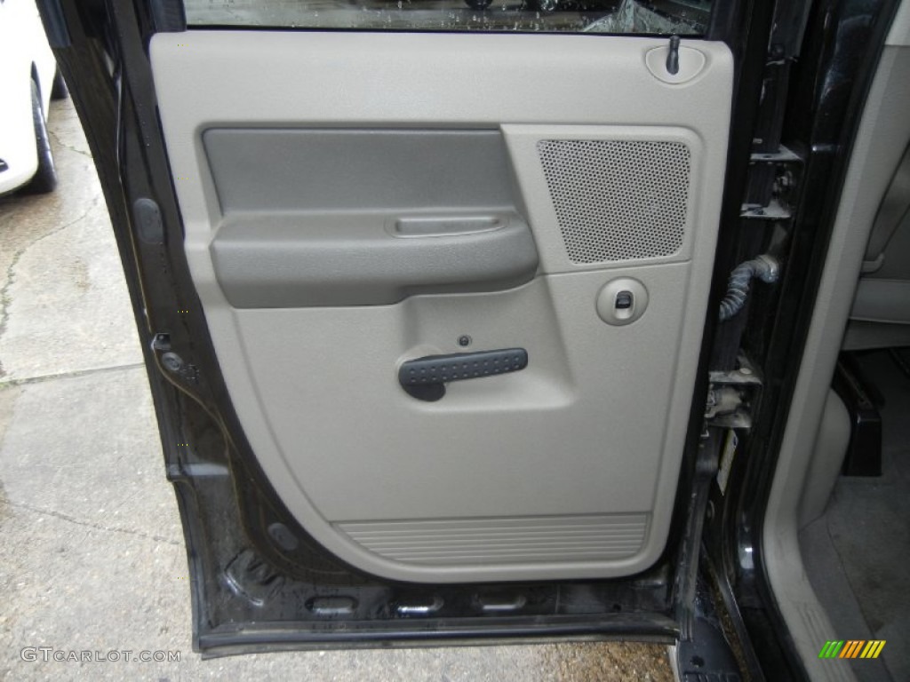 2008 Ram 1500 Laramie Quad Cab 4x4 - Brilliant Black Crystal Pearl / Medium Slate Gray photo #11