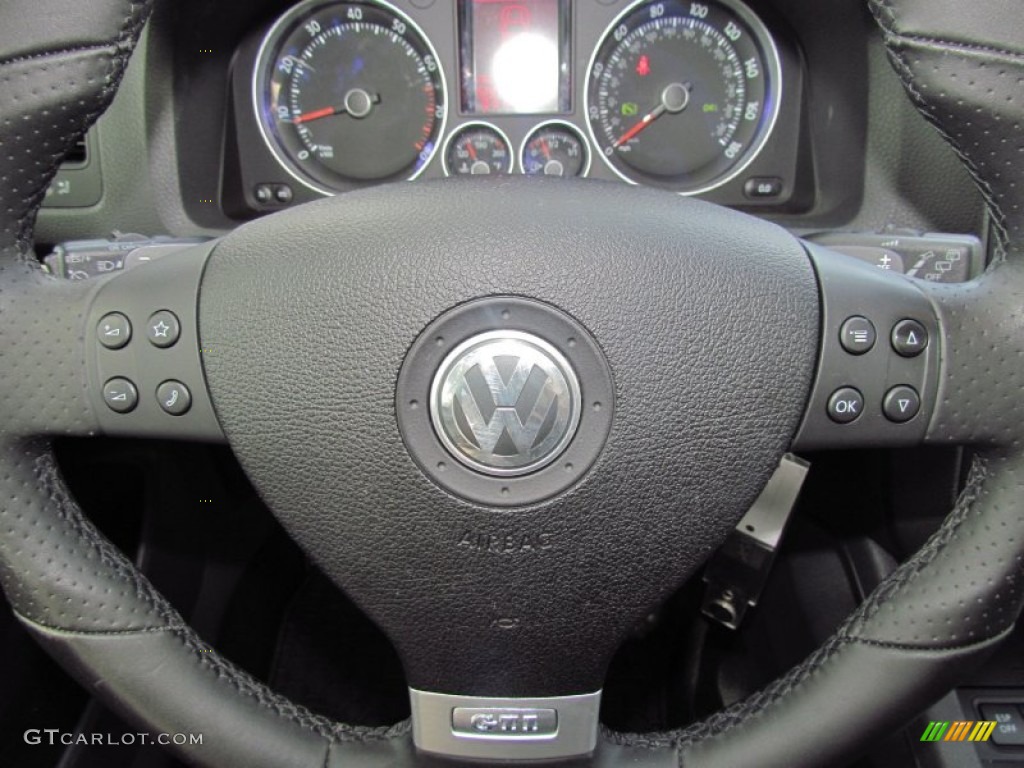 2008 Volkswagen GTI 4 Door Anthracite Black Steering Wheel Photo #60846593