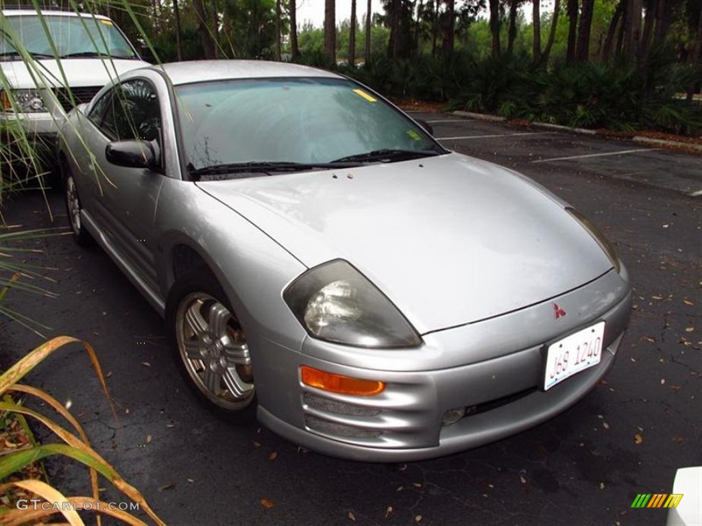 2000 Eclipse GT Coupe - Sterling Silver Metallic / Black photo #1