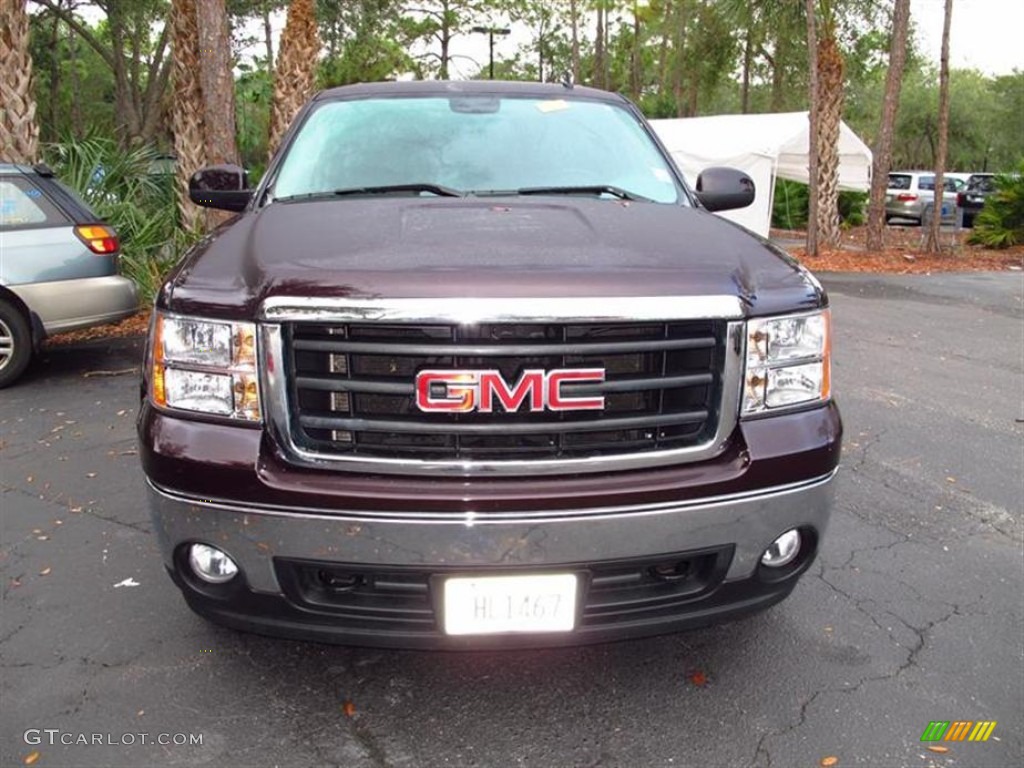 2008 Sierra 1500 SLT Crew Cab 4x4 - Dark Crimson Metallic / Light Cashmere photo #1