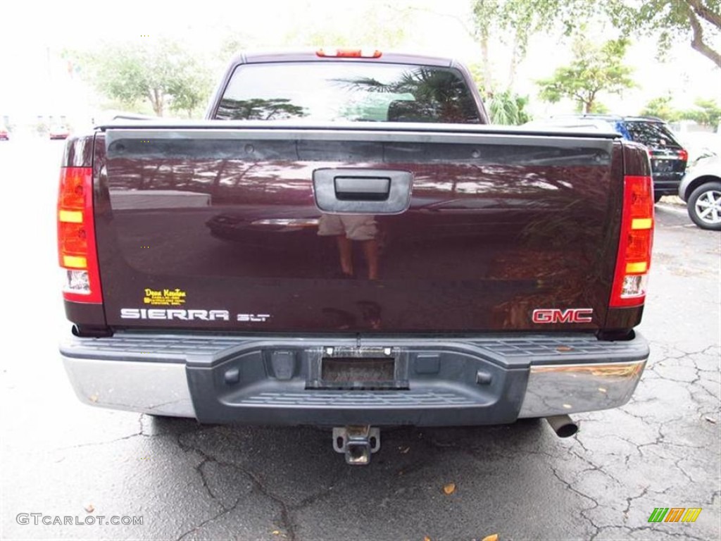 2008 Sierra 1500 SLT Crew Cab 4x4 - Dark Crimson Metallic / Light Cashmere photo #2