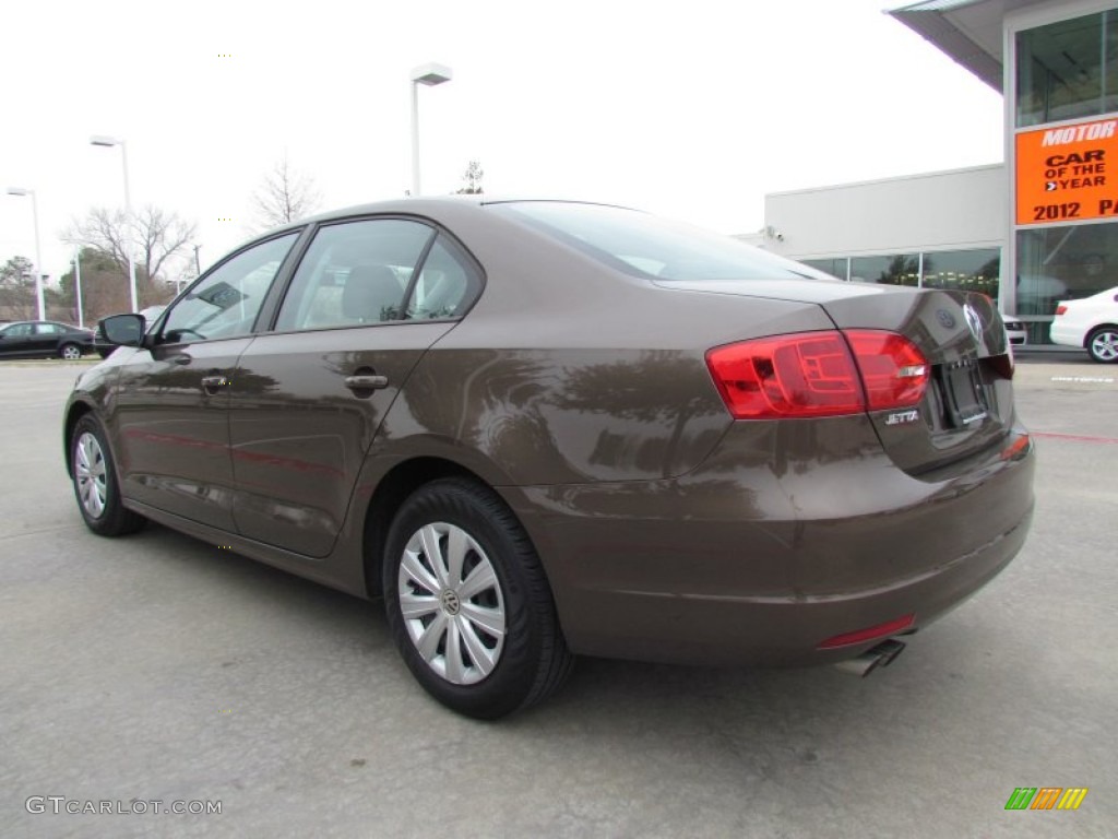 2012 Jetta S Sedan - Toffee Brown Metallic / Latte Macchiato photo #3