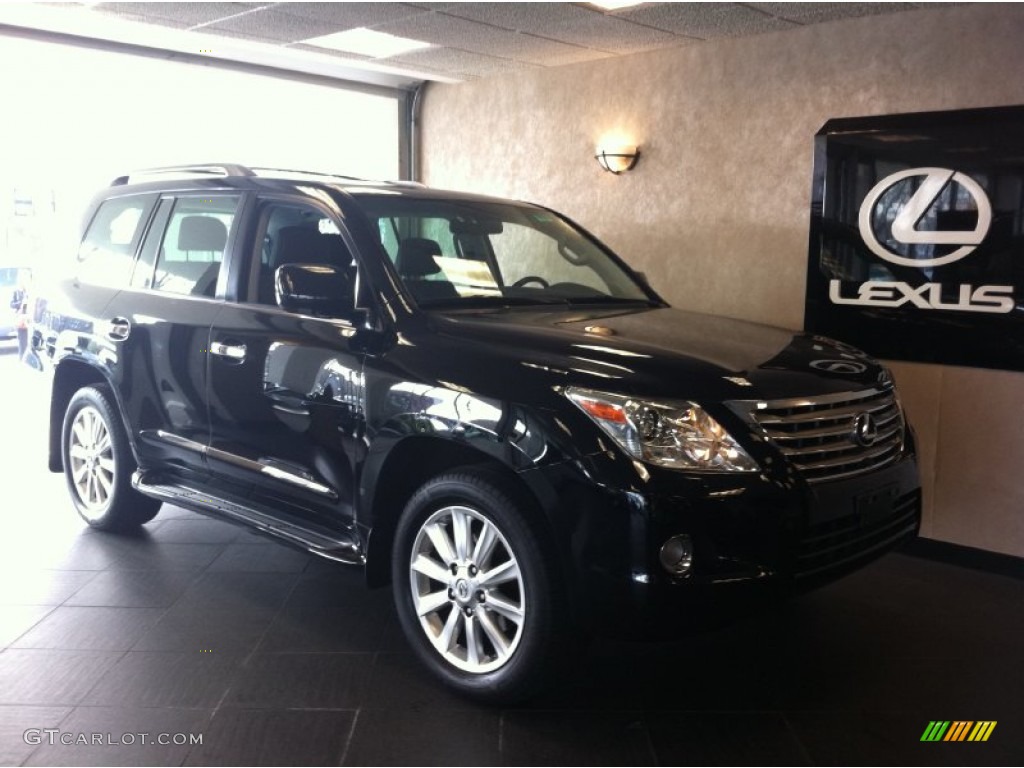 2008 LX 570 - Onyx Black / Dark Gray photo #1