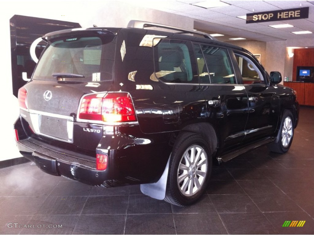2008 LX 570 - Onyx Black / Dark Gray photo #2