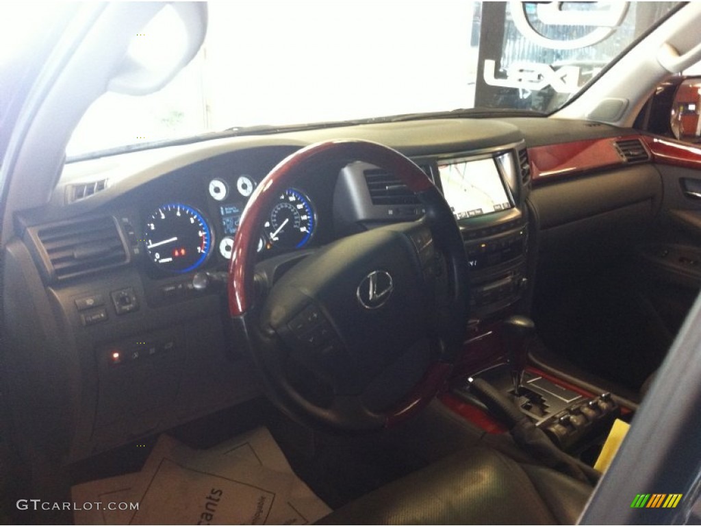 2008 LX 570 - Onyx Black / Dark Gray photo #8