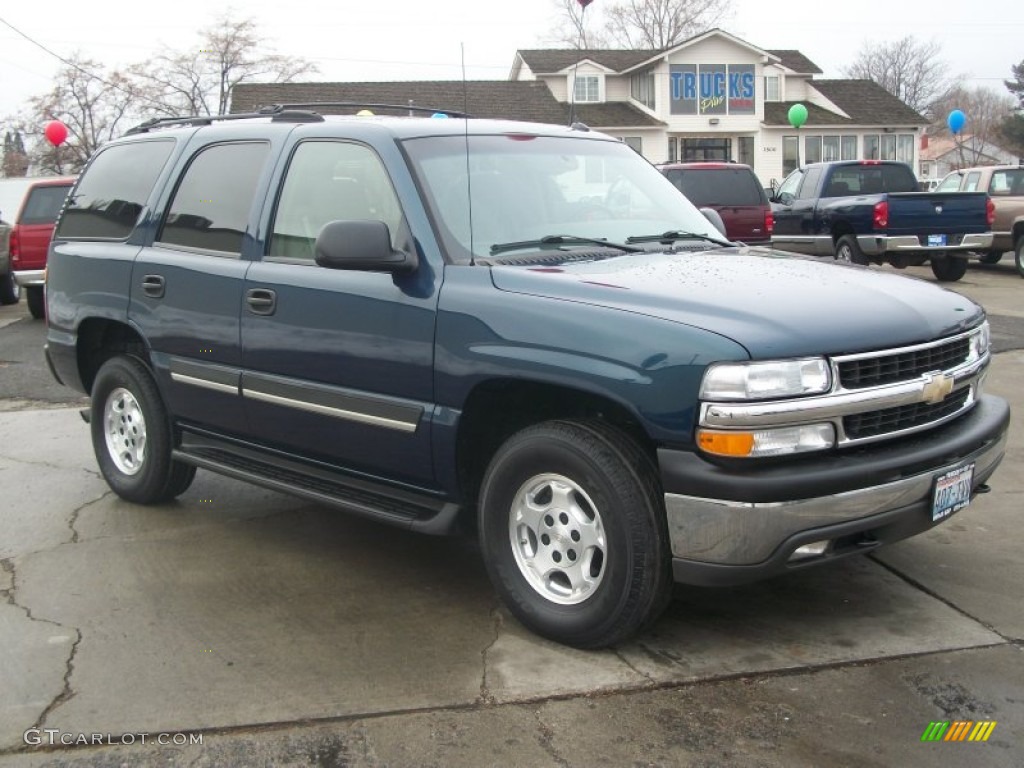 2005 Tahoe LS 4x4 - Bermuda Blue Metallic / Gray/Dark Charcoal photo #38