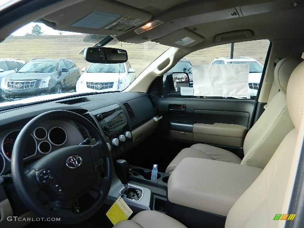 2012 Tundra TRD CrewMax 4x4 - Super White / Sand Beige photo #9