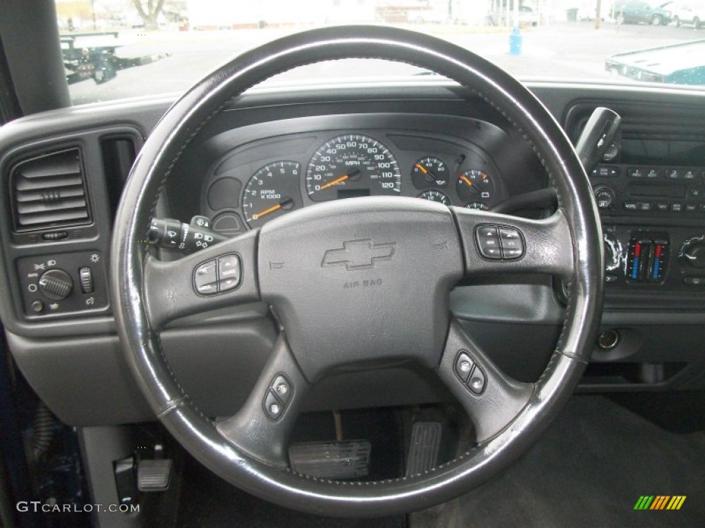 2004 Silverado 1500 LS Extended Cab - Dark Blue Metallic / Dark Charcoal photo #13
