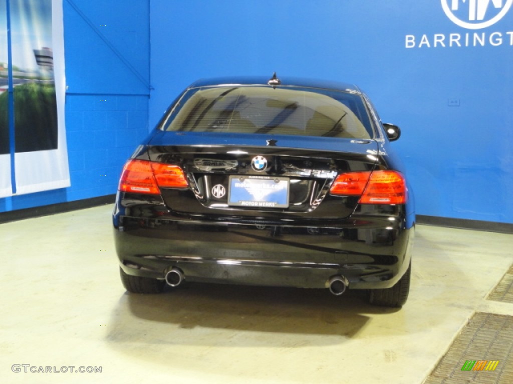 2011 3 Series 335i xDrive Coupe - Jet Black / Black photo #5